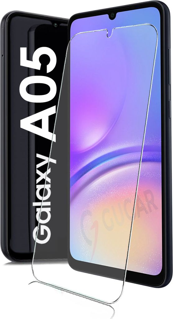 A smartphone screen protector is shown next to a smartphone.
