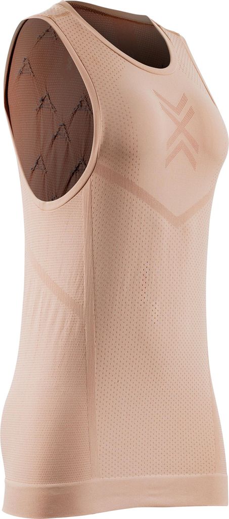 X-BIONIC Damen Xceed Run Tank Top – Optimierte Thermoregulation & Atmungsaktivität – Perfekt für Läuferinnen & Outdoor-Aktivitäten - Pfirsi...