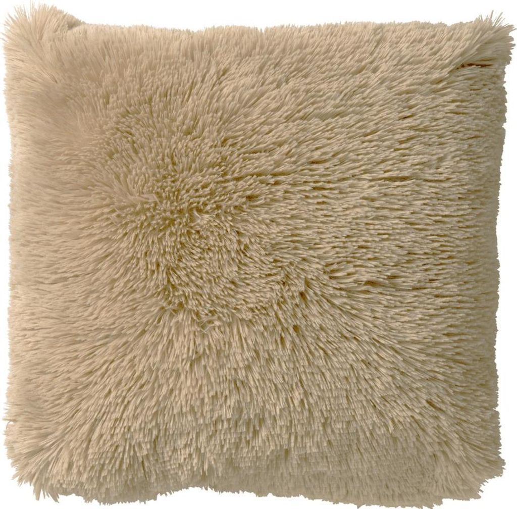 Dutch Decor Kissenbezug Fluffy 60x60 cm Beige Unifarben