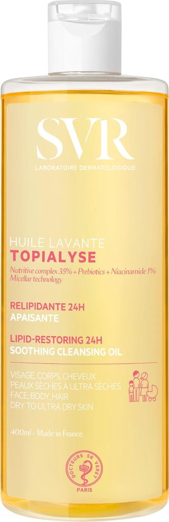 SVR Topialyse Huile Lavante, Reinigungs- und Badeöl, 400 ml