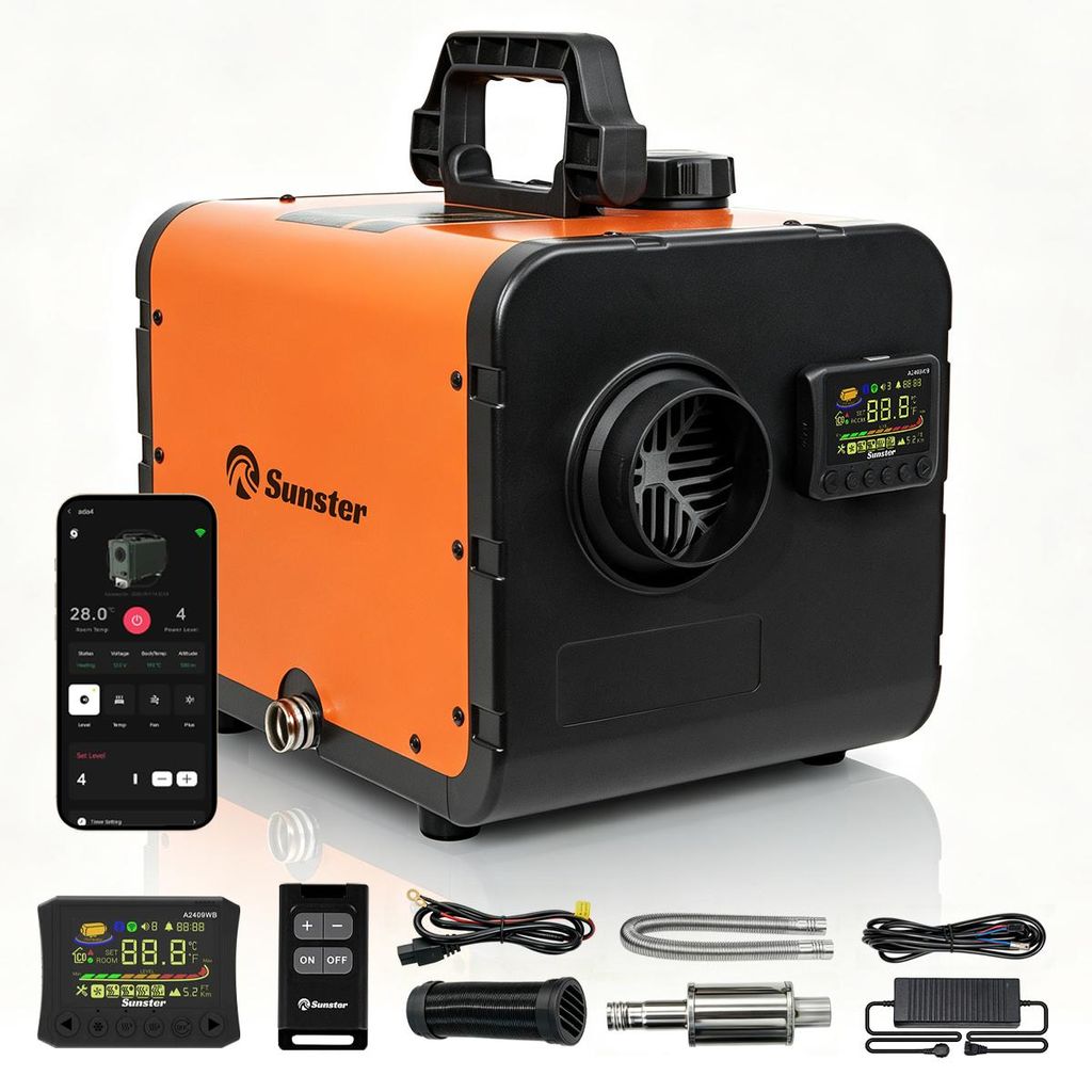 8 kW, wszechstronny, olejowy ogrzewacz powietrza 12V/24V Zdjęcie produktu 
