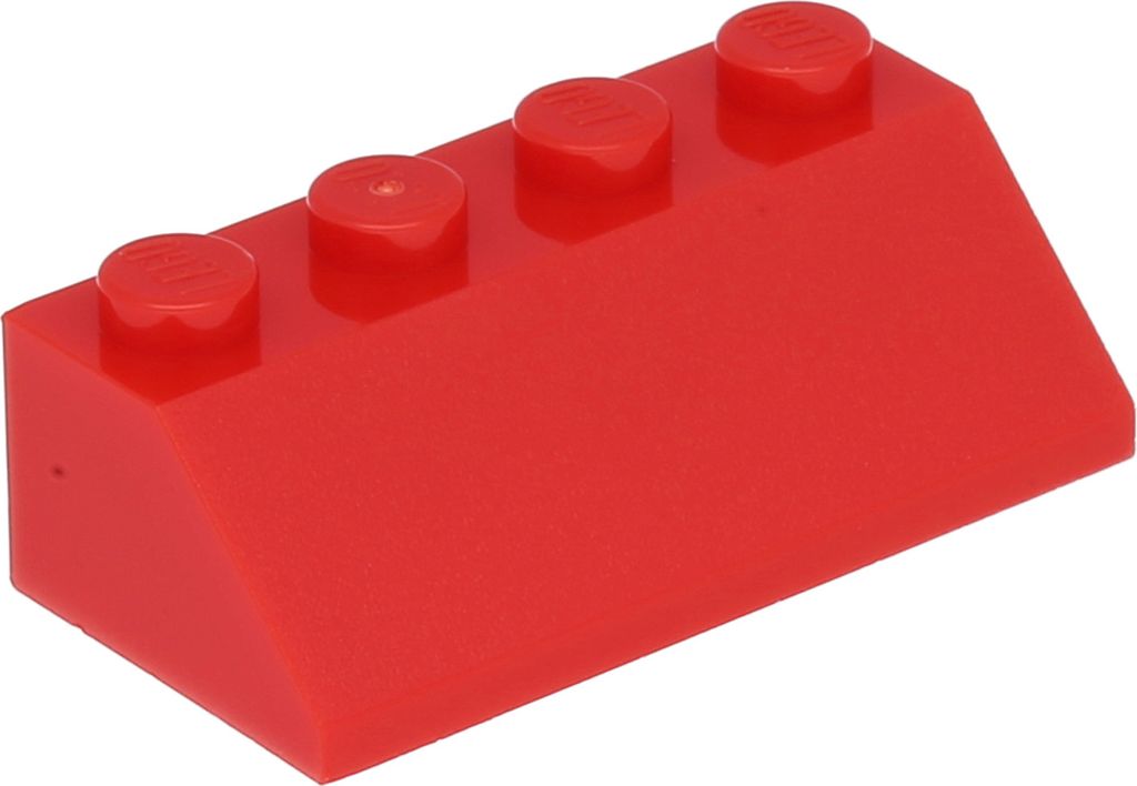 50 sztuk kamieni pochyłych 2x4 o kącie 45°, czerwone Zdjęcie produktu 