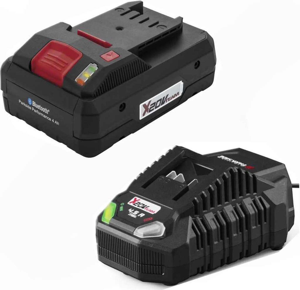 Parkside Akku 20V - 4.0 Ah PAPS 204 und Ladegerät 4.5 A Produktbild 