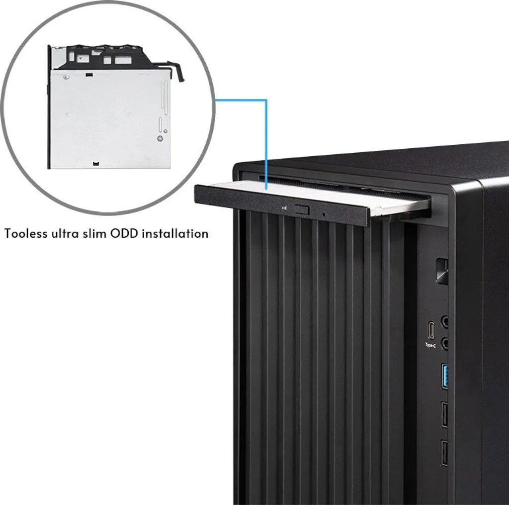 Case PC Compatto Chieftec UNI BS-20B-OP per Home Office e Media Center - 9