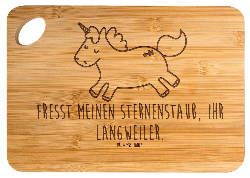 Mr. & Mrs. Panda Frühstücksbrettchen Einhorn Happy - Transparent - Geschenk, Unicorn, Spannend, Lächeln, schneidunterlage, brotbrett, Einhörner...