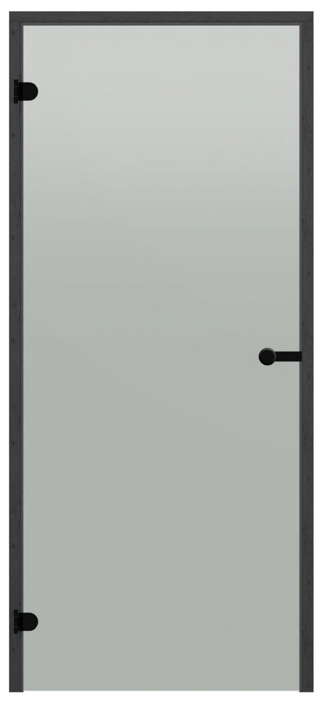 Saunatür Harvia Black Line – Schwarzkiefer / Satiniertes Glas / 70 x 190