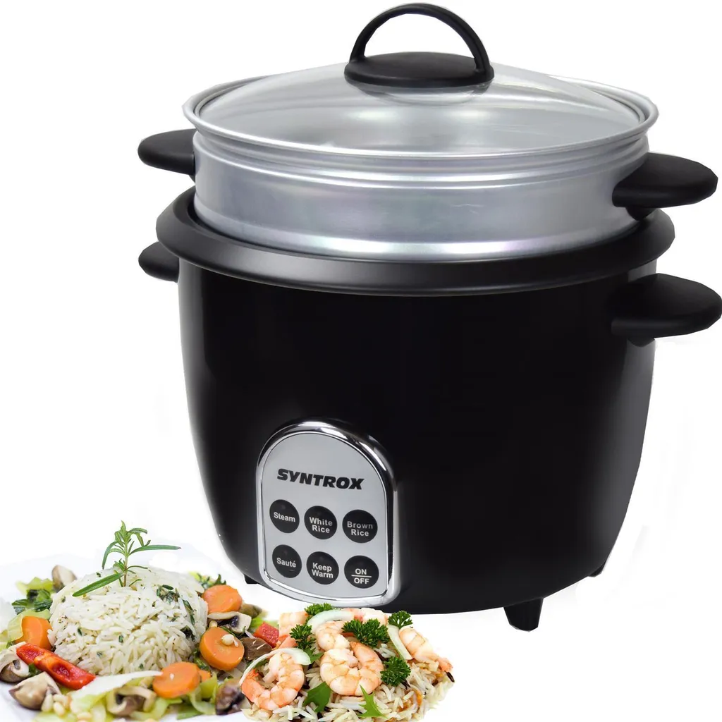 Syntrox Gourmet Multicooker Cuocitore multifunzionale Cuociriso Vaporizzatore