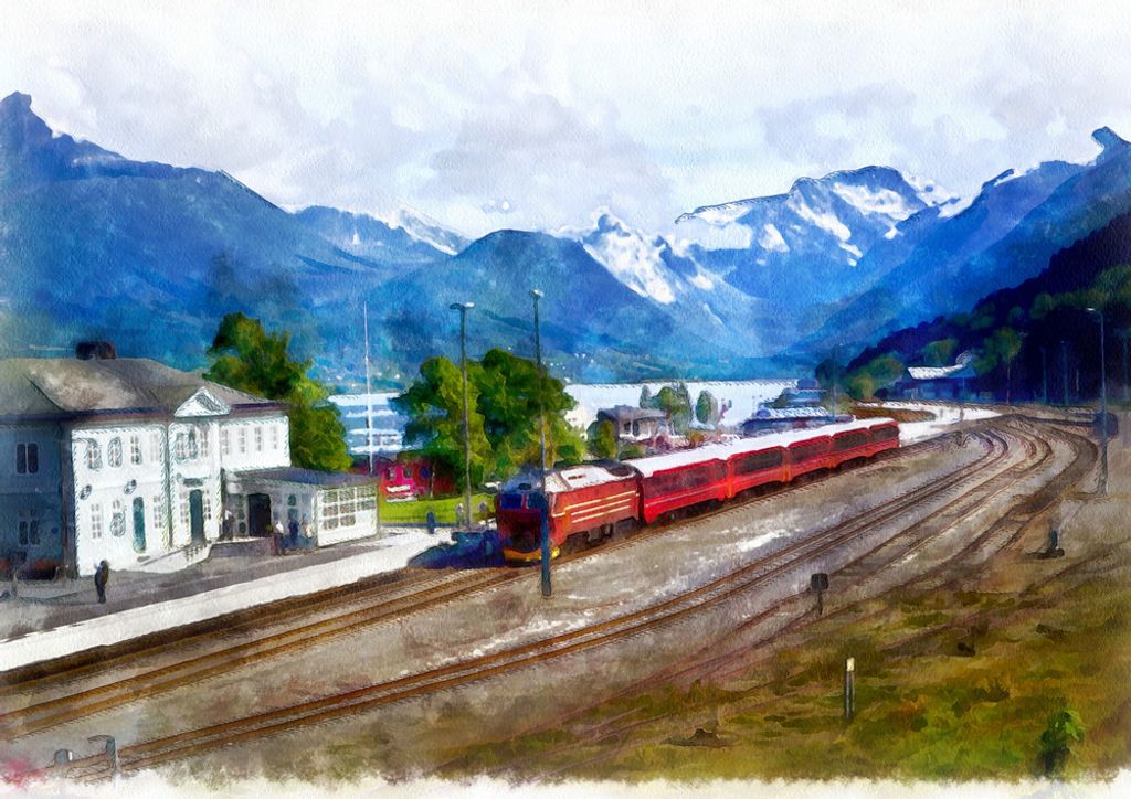 hansepuzzle 73303 - Norwegen Puzzle, 260 Teile, Hintergründe, 41,0 x 28,0cm mit hochwertiger Aufbewahrung, Kartonbox & Beutel