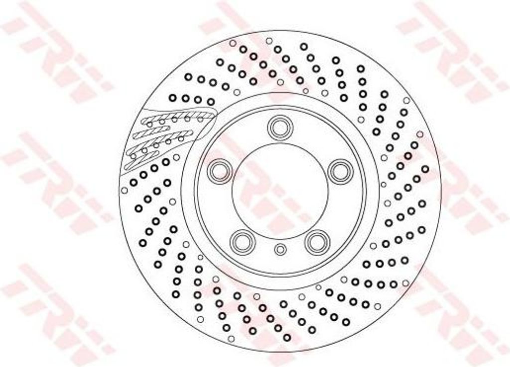 TRW Bremsscheibe Vorne Rechts für PORSCHE 911 (997) 330mm DF6541S