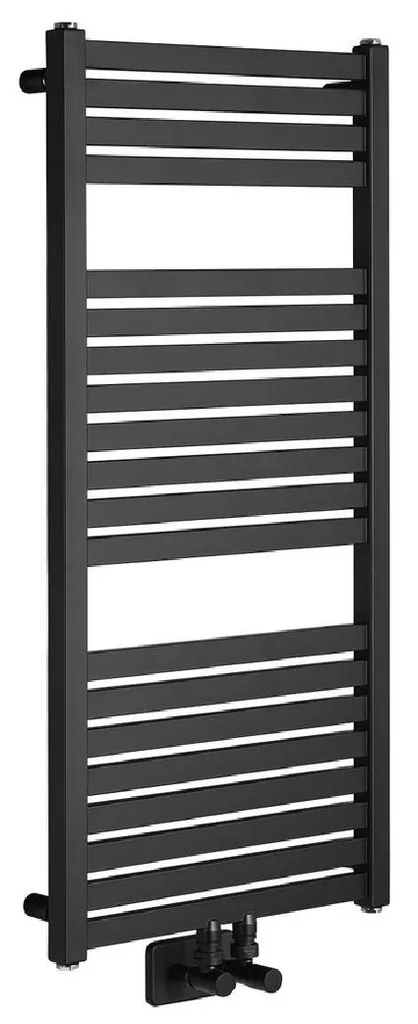 Sèche-serviette Aqualine Tondi 450x970 mm raccord central noir DT456T
