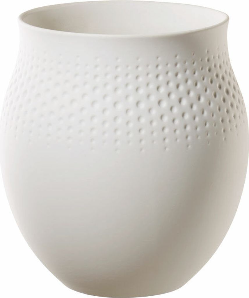 Villeroy & Boch Manufacture Collier blanc Vase Perle groß