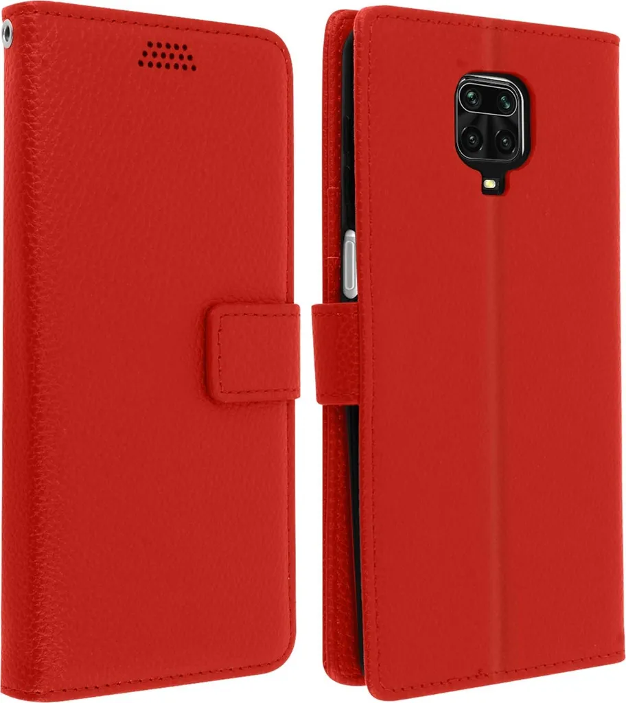 Offerta Custodia Xiaomi Redmi Note 9 Pro/9S Rossa Portafoglio Slot Carte