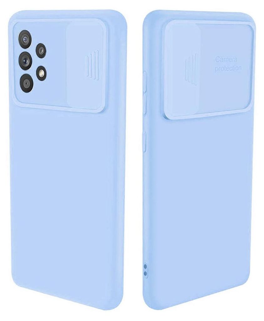cofi1453 360 Grad Schutz CamShield Silikon Cover Case Slim Handyhülle Schutzhülle mit Kameraschutz Kameraabdeckung kompatibel mit Samsung Galax...