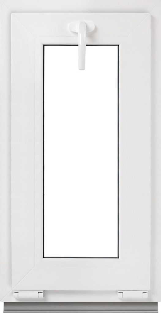 Framex Kellerfenster - Kippfenster Weiß 45 x 95 cm 2 Fach 32 mm (4/24/4) Fenster Kunststofffenster Breite x Höhe (450 x 950 mm) Funktion Kipp Fen...