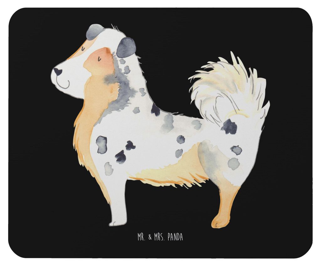 Mr. & Mrs. Panda Mauspad Hund Australien Shepherd - Schwarz Produktbild 