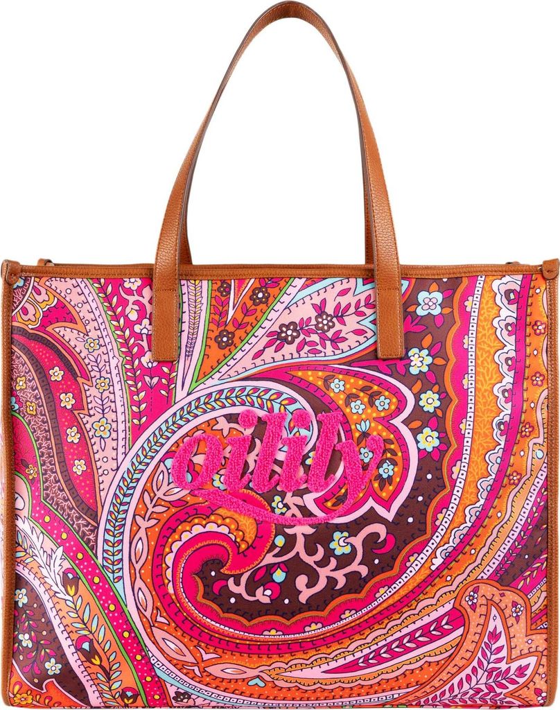Oilily Schultertasche Sheilas Shopper Decadent Chocolate bunt