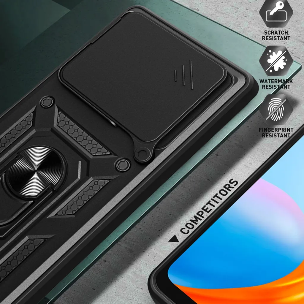 Custodia Protettiva Xiaomi Poco F6 / Redmi Turbo 3 Blu con Anello TPU - 6