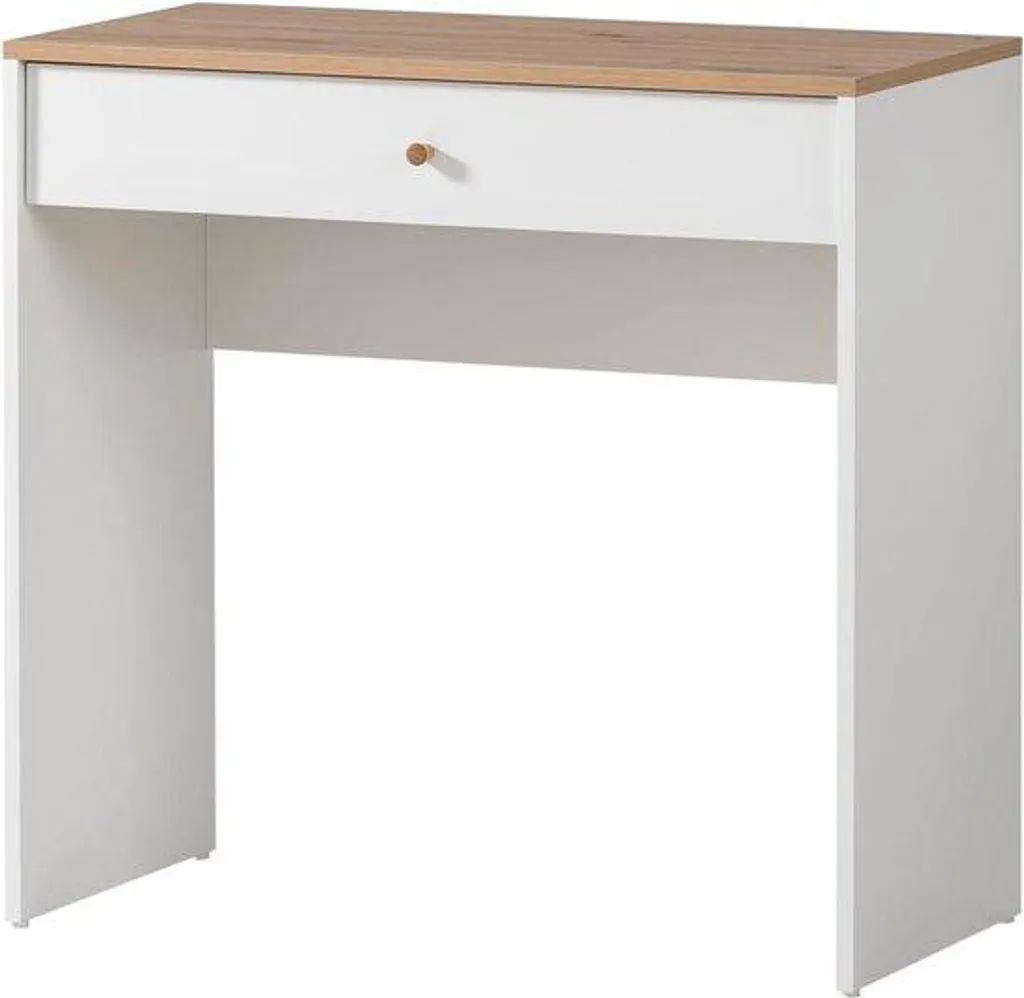 Meuble coiffeuse blanche 80 cm pour organiser votre maquillage et soins