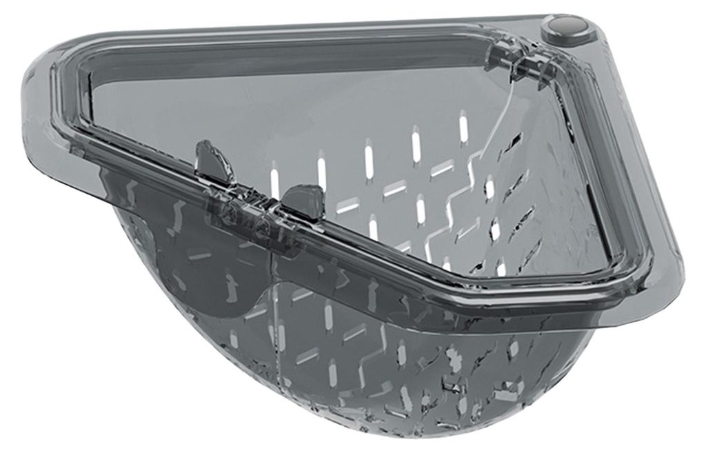 Magnetischer Dreieck-Abtropfkorb für Küchenspülen, Küchenspülen-Siebkorb, Abfallauffangkorb für Speisereste, Obst und Gemüse