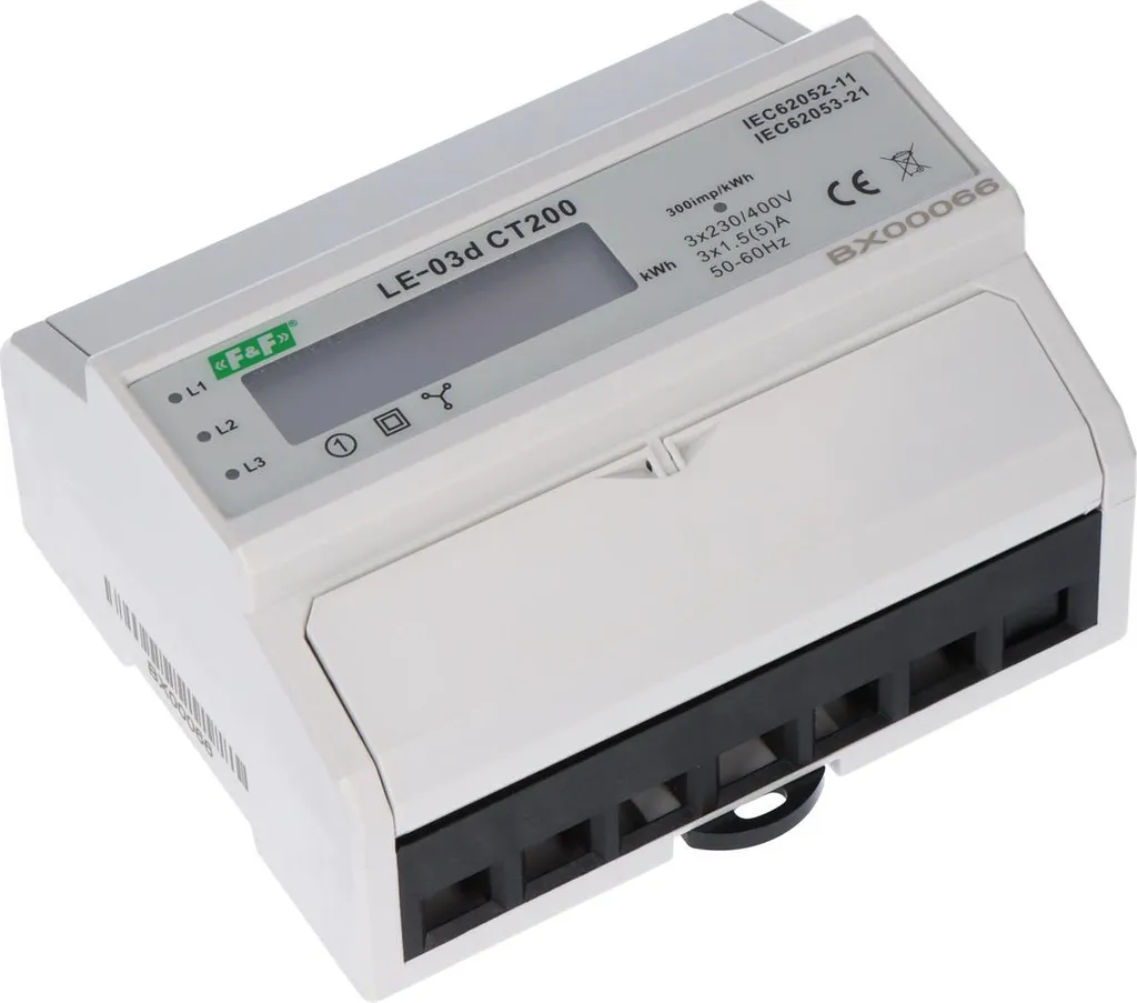 Mesurez les courants forts avec le compteur triphasé LE-03d CT-200/5A