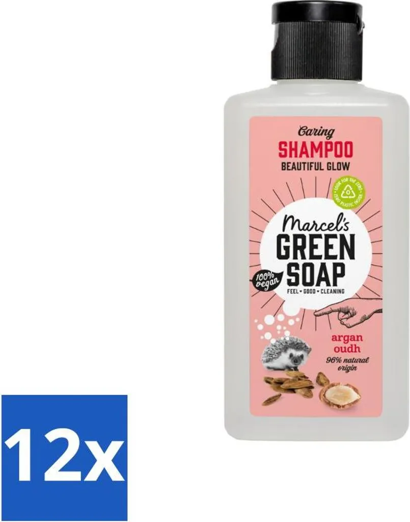 Kit Benessere Marcel's Green Soap: 12 Shampoo Argan & Oudh 100ml