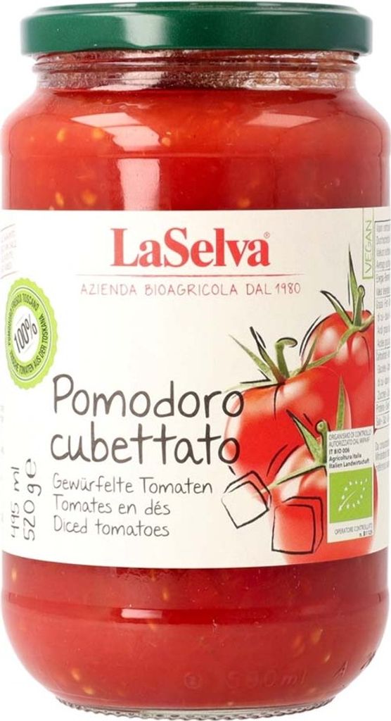 Pomodoro Cubettato - Tomates en dés 520g Image du produit 