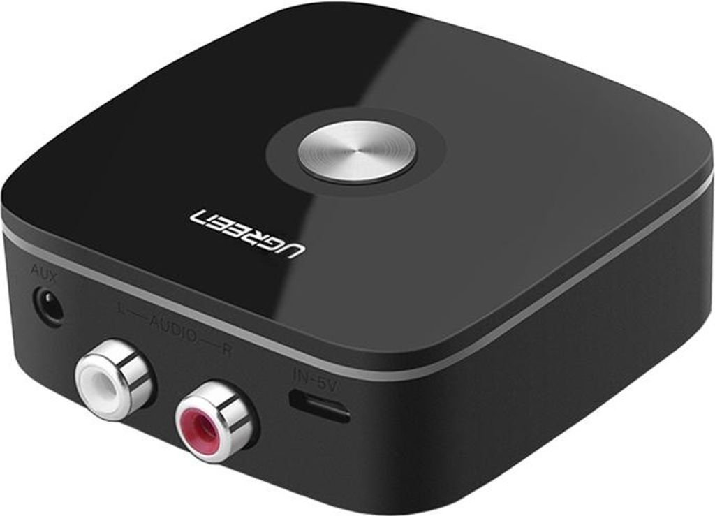 Adapter / Odbiornik Bluetooth 5.1 Ugreen Cm106 2X Rca, Jack 3.5Mm, Aptx Hd, Usb-C (Czarny)