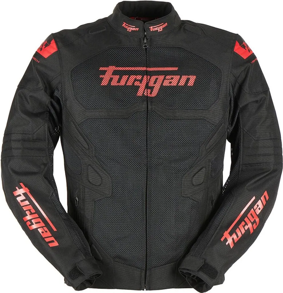 Furygan Atom Vented Evo 6460-143 Blouson Moto Été Noir Rouge 3XL