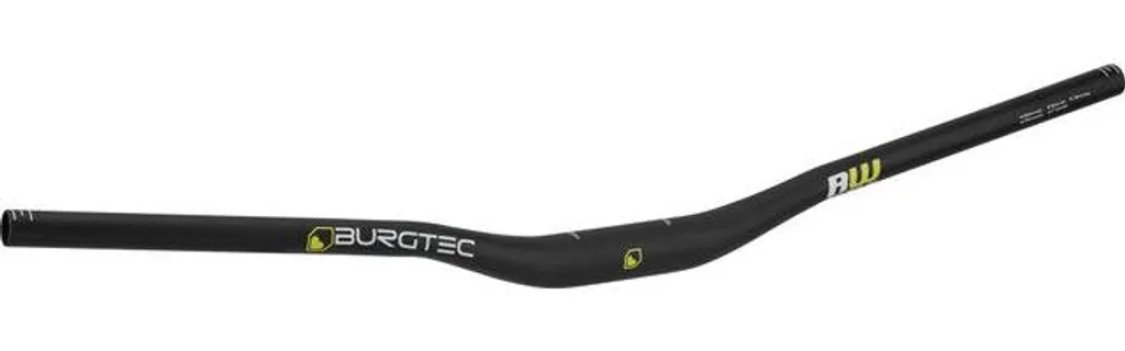 Guidon Burgtec Ride Wide Alloy DH 30mm Noir 35mm x 800mm pour VTT Descente