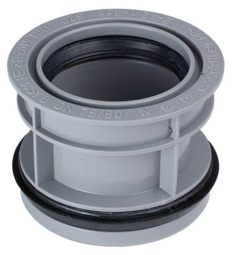 Airfit Abwasser-Innen-Reduzierstück DN 75/50 grau 7550IR Produktbild 