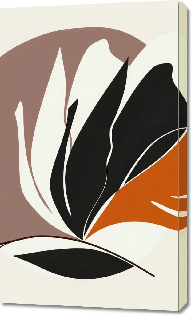 Tableau Image 60 x 100 cm Élégance Végétale - Toile Déco Nature Murale