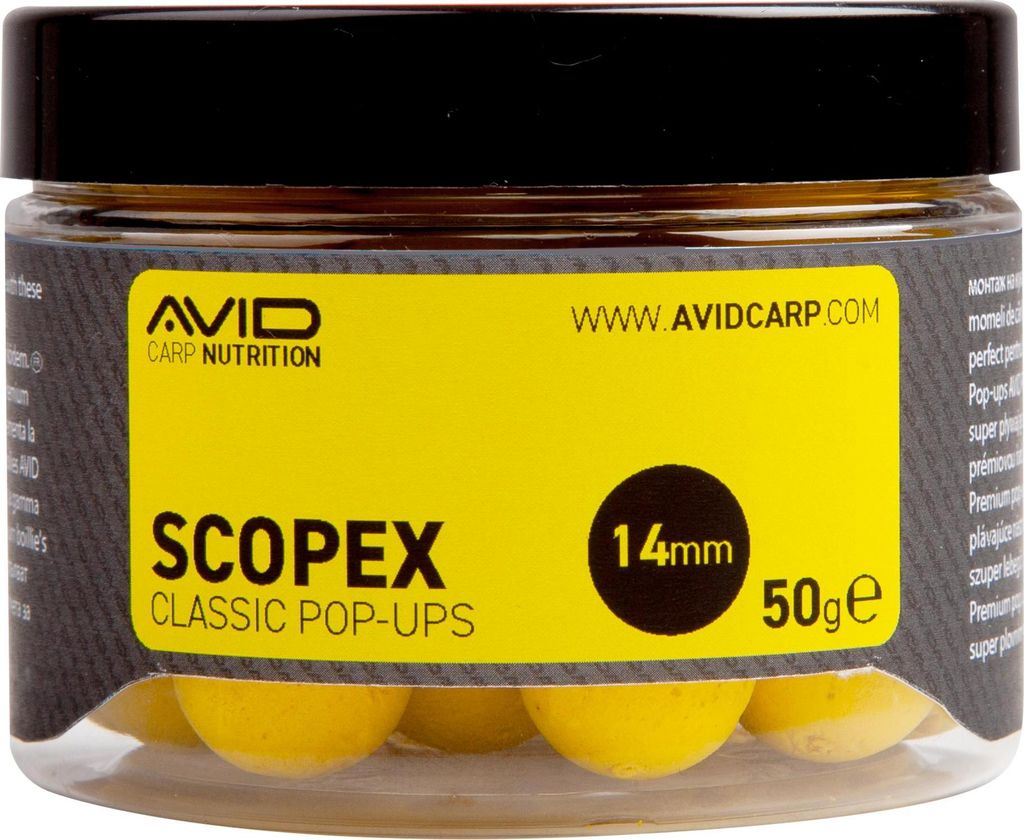 Avid Carp Scopex Pop Ups 50 g 14 mm
