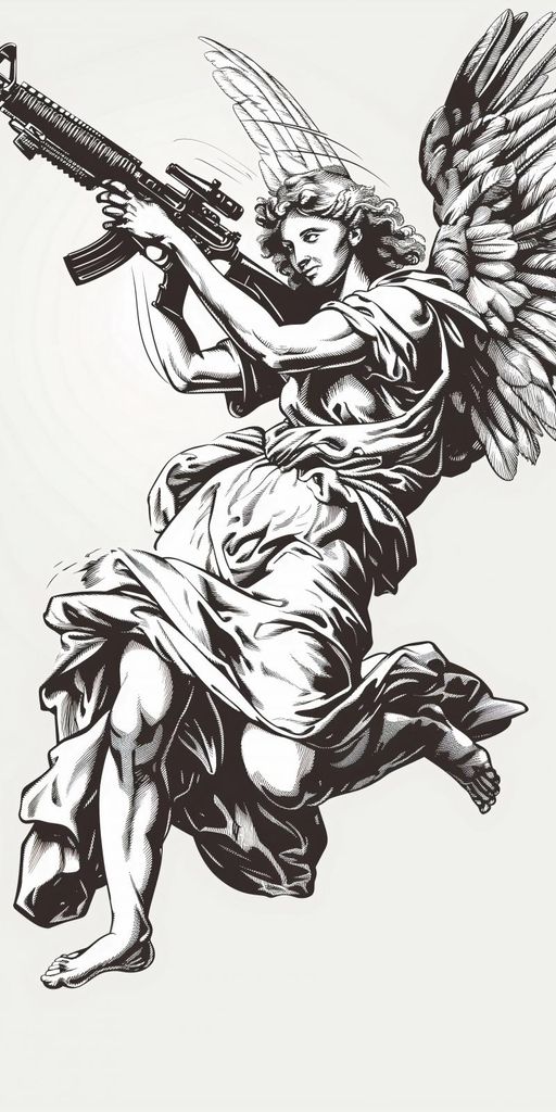 Plakat 50x100cm Engel des Krieges