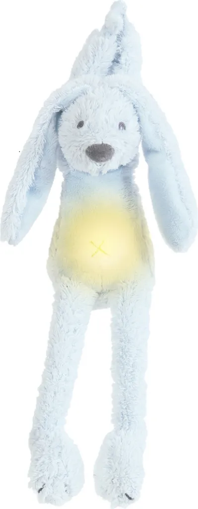 Doudou Lapin Richie Bleu : Solution Sommeil Bébé Veilleuse et Son