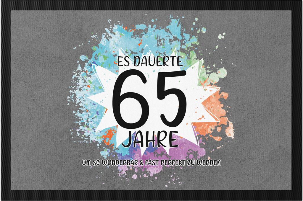 Es Dauerte 65 Jahre Um So Wunderbar Zu Werden Fußmatte Geburtstagsgeschenk 65 Jahre Alt Humor