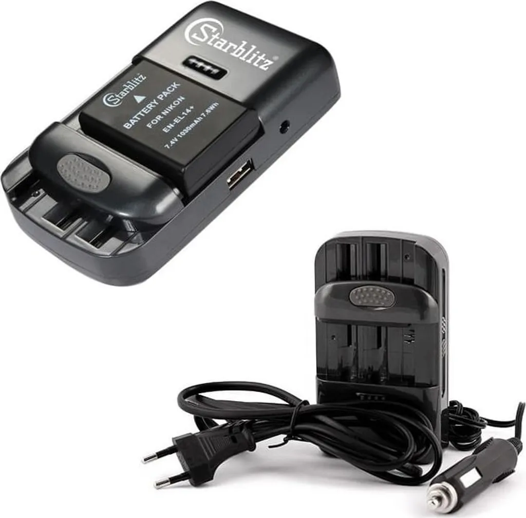 Chargeur universel STARBLITZ SCH20 avec témoin de charge LED précis
