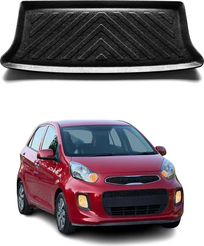 Fodera per bagagliaio per Kia Picanto 2011-2017 hatchback 5 porte in gomma