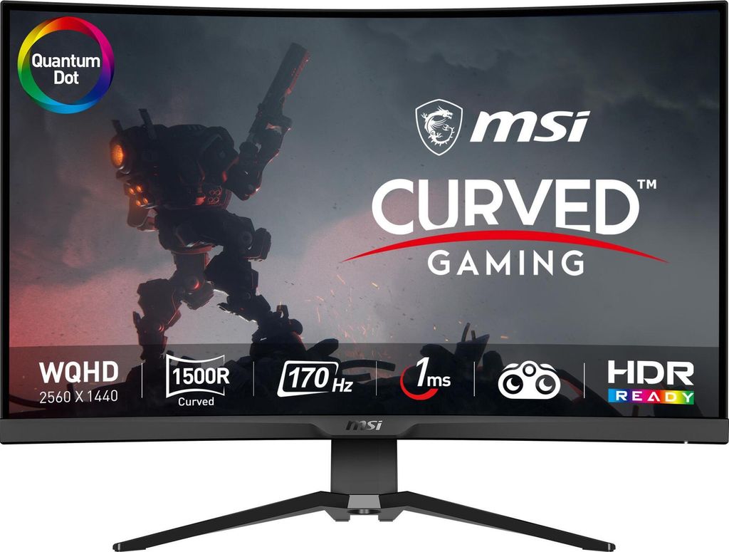 MSI MAG 325CQRF QD Computermonitor 80 cm (31,5") 2560 x 1440 Pixel Wide Quad HD Schwarz