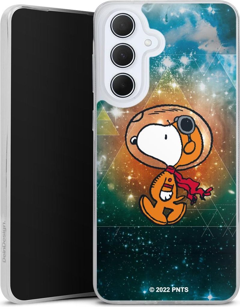 DeinDesign Slim Hülle für Samsung Galaxy A36 5G Silikon Case Ultra Dünn Handyhülle Astronaut Offizielles Lizenzprodukt Snoopy