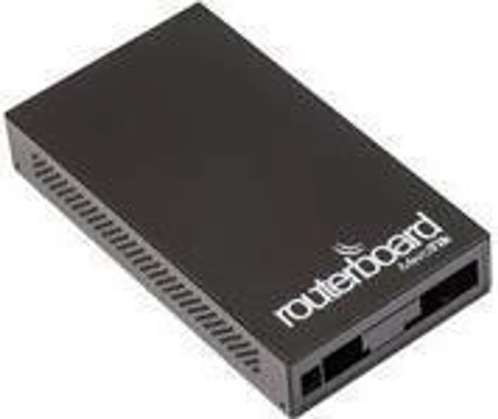 MikroTik CA433U Boîtier en Aluminium Noir pour RB433 avec 3 Trous SMA