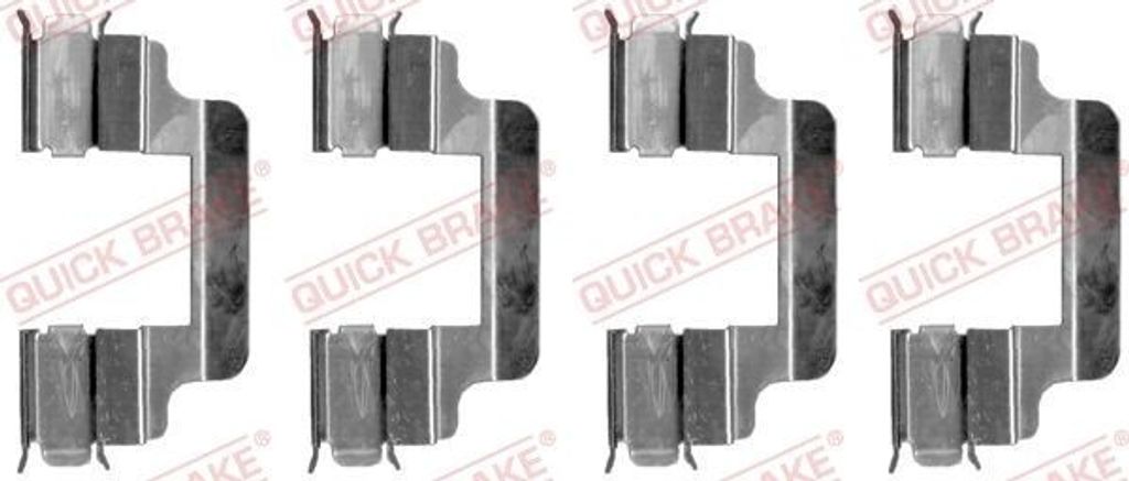 QUICK BRAKE 109-1230 Zubehörsatz Scheibenbremsbelag für VW Produktbild 