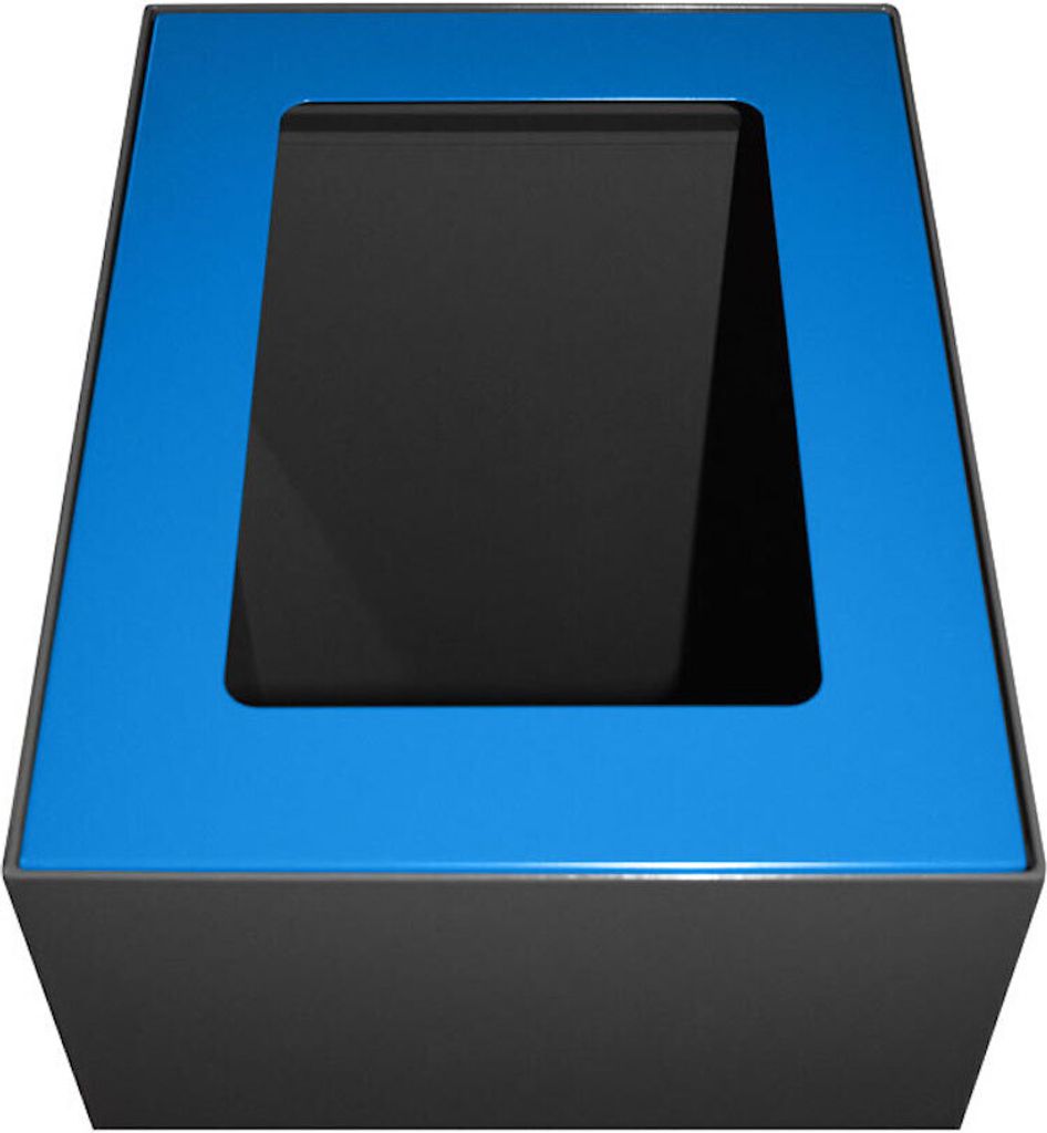 Deckel für modulare Abfalltrennanlage mit 60 Liter | HxBxT 2x25,5x33cm | Blau