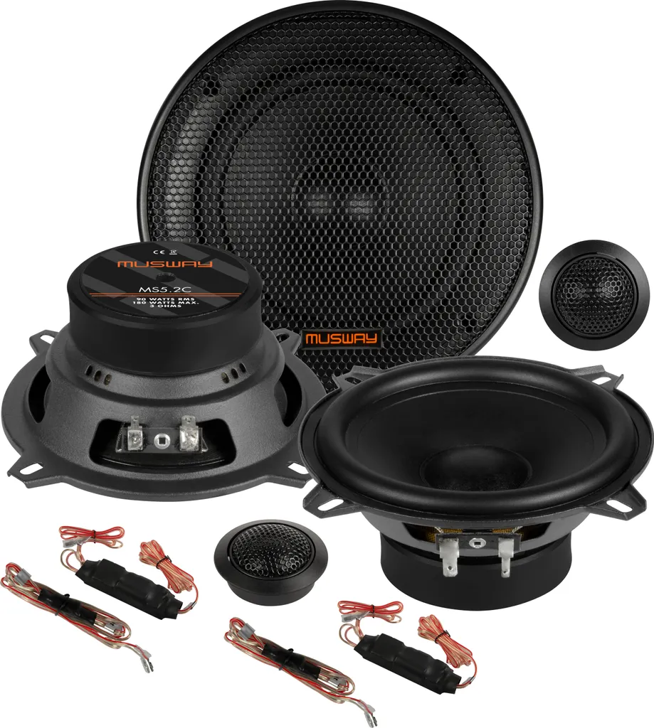 MUSWAY MS-5.2C : Système Audio 13cm avec Tweeters en Soie 160W