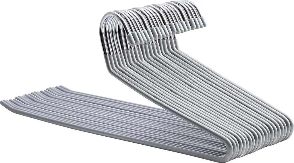 Kit Primo Arredo: 20 Appendiabiti Grigi Salvaspazio per Nuova Casa - 2