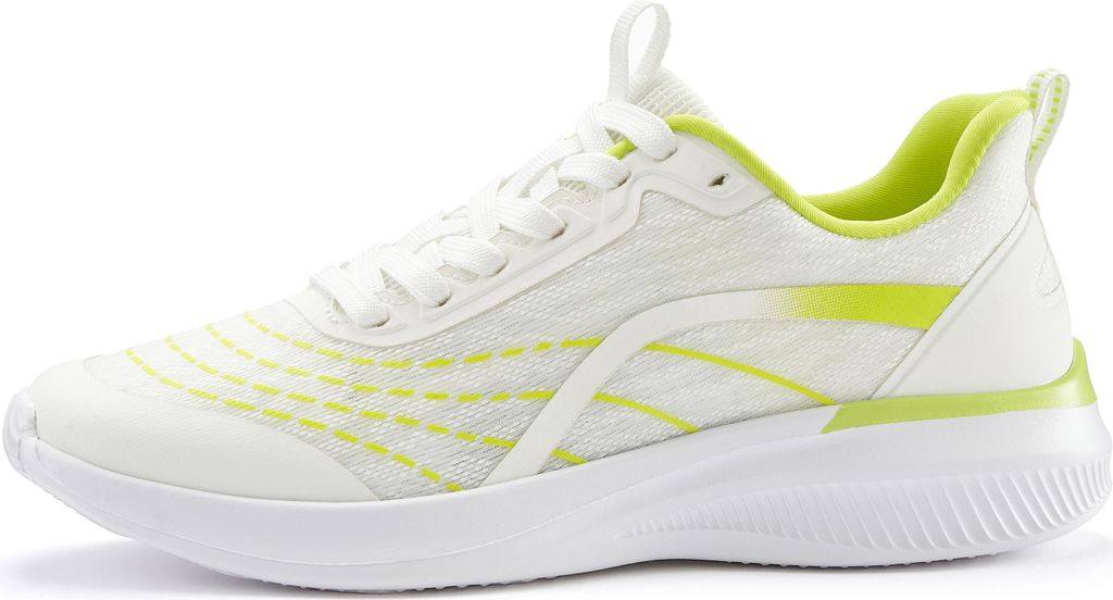 LASCANA Sneaker weiß/lime Größe 38