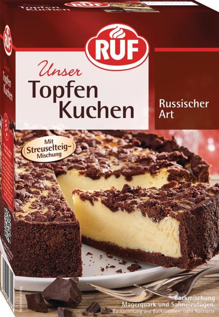 RUF Topfen Kuchen Backmischung Produktbild 