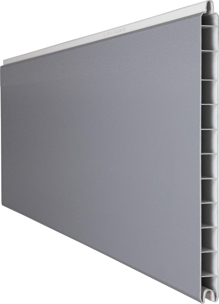 GroJa BasicLine PVC Stecksystem Premium Einzelprofil silbergrau