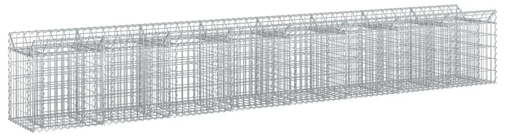 Jardinière gabion robuste vidaXL : fini les bacs à fleurs fragiles