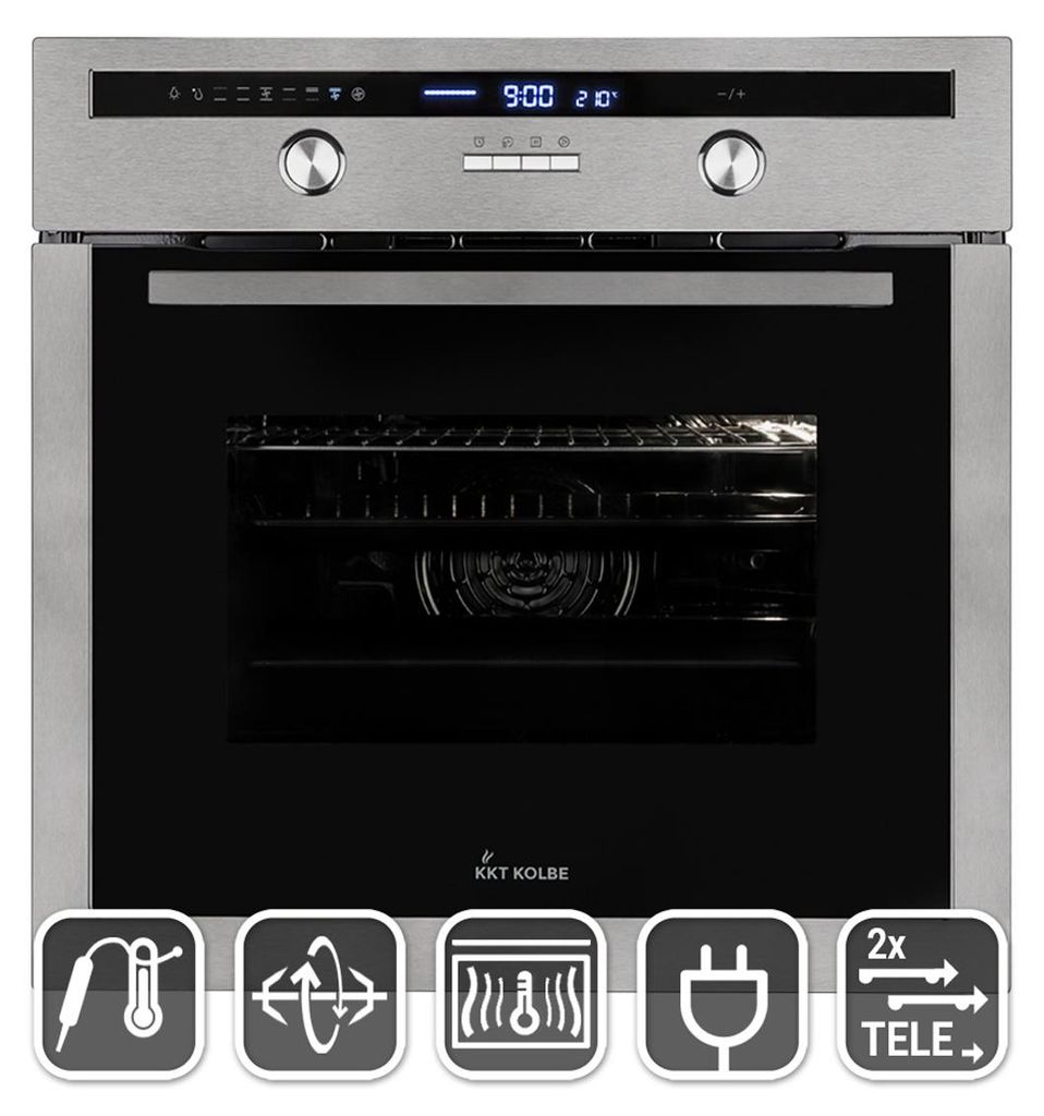 Four encastrable 60cm 70L Rôtisserie Gril Air chaud Tiroirs Image du produit 
