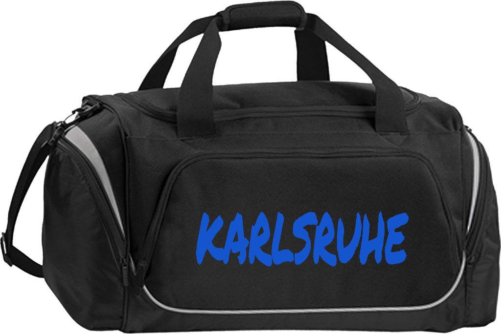 multifanshop Sporttasche - Karlsruhe - Textmarker, schwarz, Größe one size